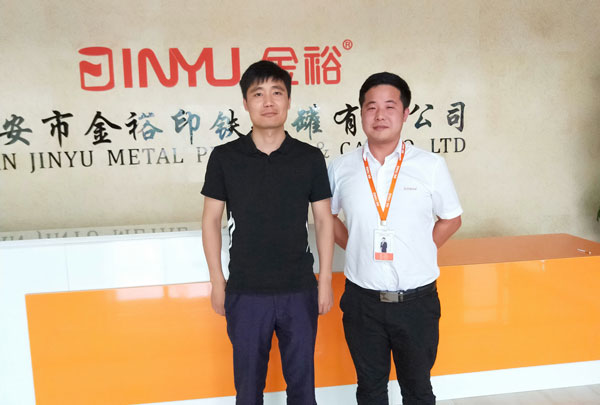 金裕制罐宋浩東和優眾食品李總合影