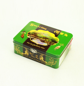 何首烏中藥材鐵盒包裝