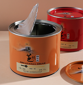 圓形鋁箔易撕蓋馬口鐵罐子【煙斗絲鐵罐】